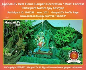 Ajay Kashyap Home Ganpati Picture
