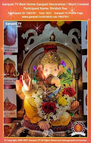 Shridutt Rao Home Ganpati Picture