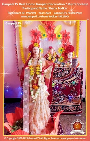 Shena Todkar Home Ganpati Picture