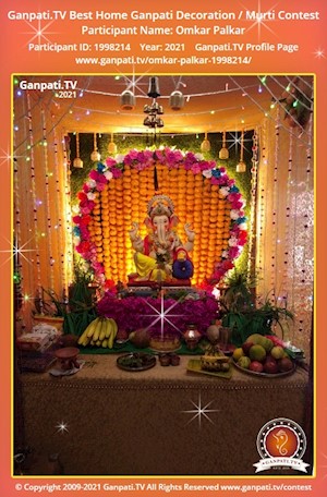 Omkar Palkar Home Ganpati Picture