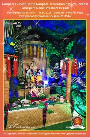 Prashant Hegade Home Ganpati Picture