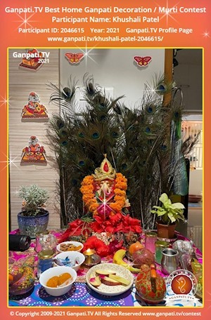 Khushali Patel Home Ganpati Picture