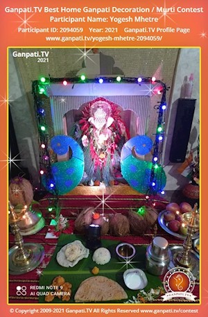 Yogesh Mhetre Home Ganpati Picture