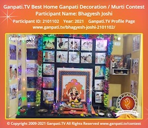 Bhagyesh Joshi Home Ganpati Picture