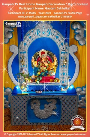 Gautam Sakhalkar Home Ganpati Picture