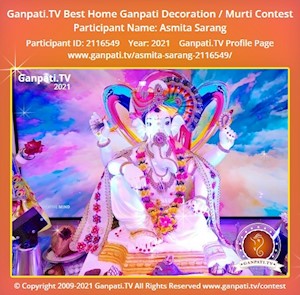 Asmita Sarang Home Ganpati Picture