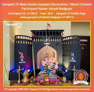 Kalash Badgujar Home Ganpati Picture