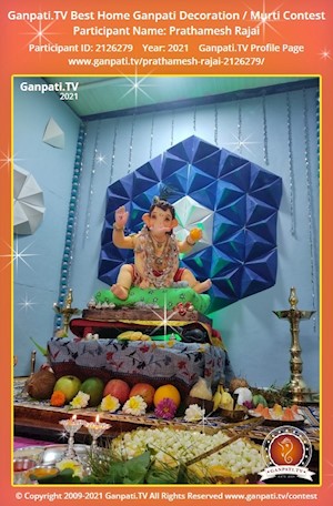 Prathamesh Rajai Home Ganpati Picture