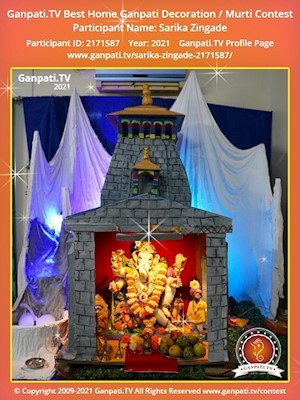 Sarika Zingade Home Ganpati Picture