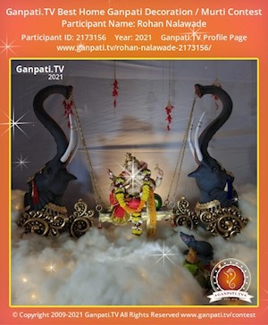 Rohan Nalawade Home Ganpati Picture