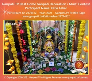 Ketki Ashar Home Ganpati Picture