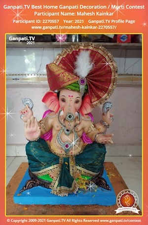 Mahesh Kainkar Home Ganpati Picture