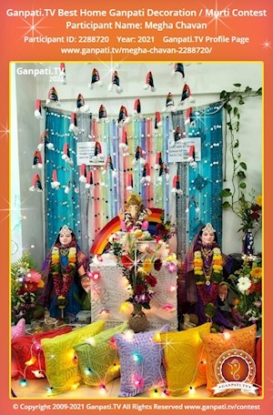 Megha Chavan Home Ganpati Picture