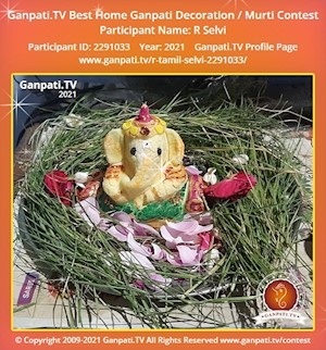 R Selvi Home Ganpati Picture