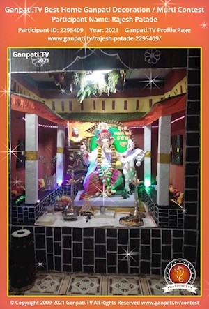 Rajesh Patade Home Ganpati Picture