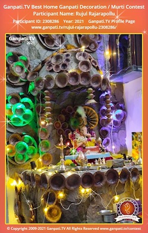 Rujul Rajarapollu Home Ganpati Picture