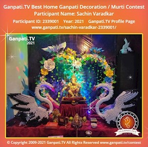 Sachin Varadkar Home Ganpati Picture