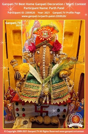 Parth Patel Home Ganpati Picture