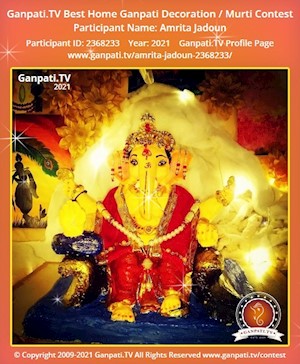 Amrita Jadoun Home Ganpati Picture