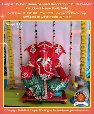 Parth Gohil Home Ganpati Picture