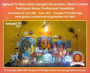 Prathamesh Ganeshkar Home Ganpati Picture