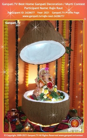 Rajiv Raut Home Ganpati Picture