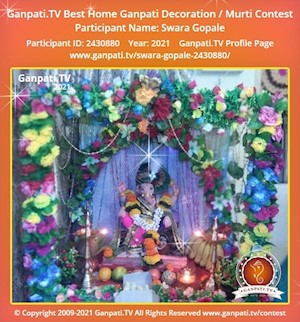 Swara Gopale Home Ganpati Picture