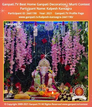 Kalpesh Kansagra Home Ganpati Picture