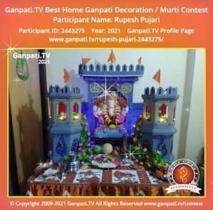 Rupesh Pujari Home Ganpati Picture