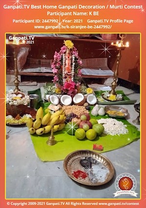 K BE Home Ganpati Picture