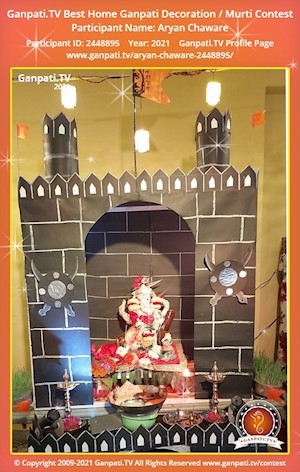 Aryan Chaware Home Ganpati Picture