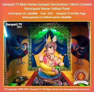 Vidhati Patel Home Ganpati Picture