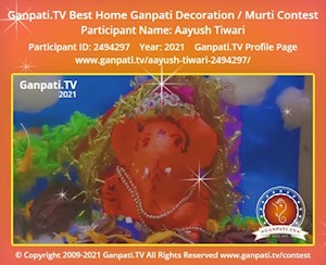 Aayush Tiwari Home Ganpati Picture