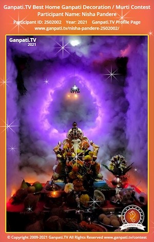 Nisha Pandere Home Ganpati Picture