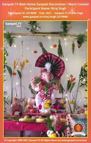 Niraj Singh Home Ganpati Picture