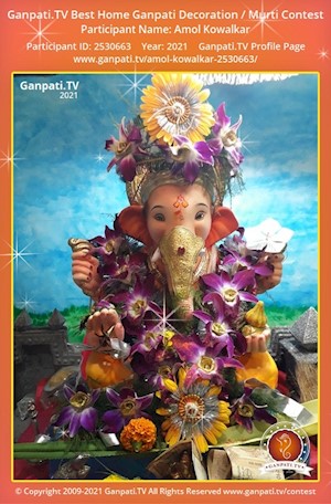 Amol Kowalkar Home Ganpati Picture