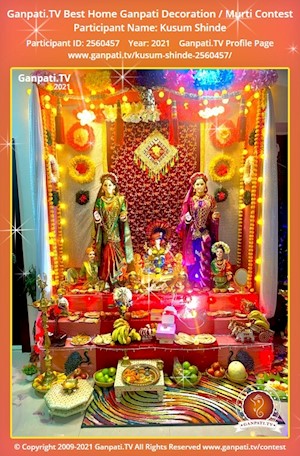 Kusum Shinde Home Ganpati Picture