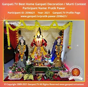 Pratik Pawar Home Ganpati Picture