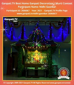 Nidhi Gaonkar Home Ganpati Picture