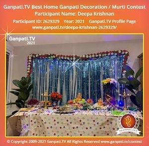 Deepa Krishnan Home Ganpati Picture