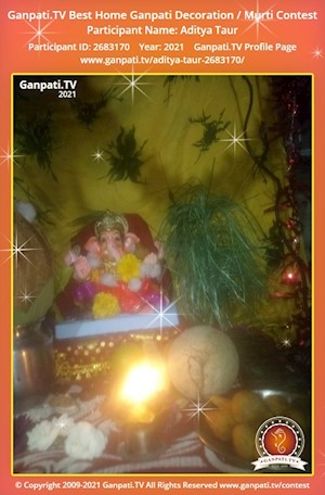 Aditya Taur Home Ganpati Picture