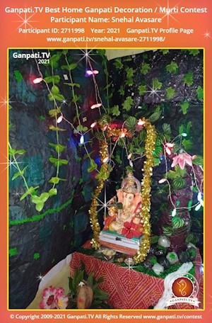 Snehal Avasare Home Ganpati Picture