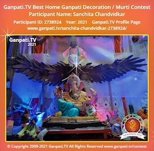 Sanchita Chandvidkar Home Ganpati Picture