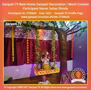 Suhas Shinde Home Ganpati Picture