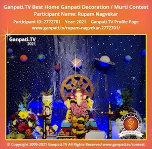 Rupam Nagvekar Home Ganpati Picture