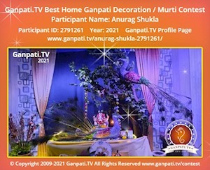 Anurag Shukla Home Ganpati Picture