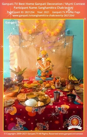 Sanghamittra Chakravorty Home Ganpati Picture