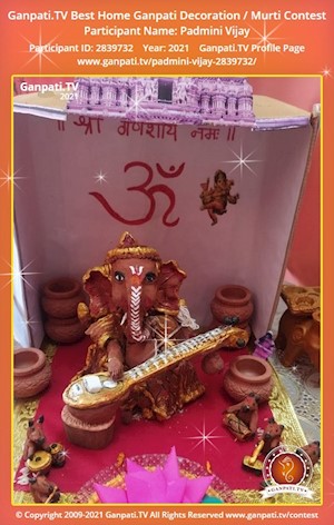 Padmini Vijay Home Ganpati Picture