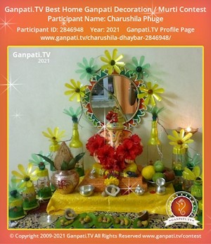 Charushila Phuge Home Ganpati Picture