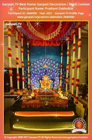 Prashant Dabholkar Home Ganpati Picture